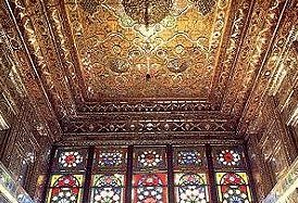 The ceiling of Zinatolmolk Residence, Shiraz
