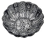Pottery bowl with lobed sides, Sultanadad style
