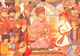 Shah Abbas II receiving a Mughal ambassador